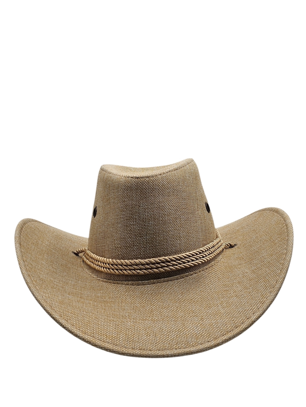 Unisex Western Sunshade Beach Linen Straw Cowboy Hat